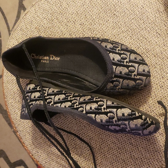 Dior Navy Poeme flat - Picture 4 of 8